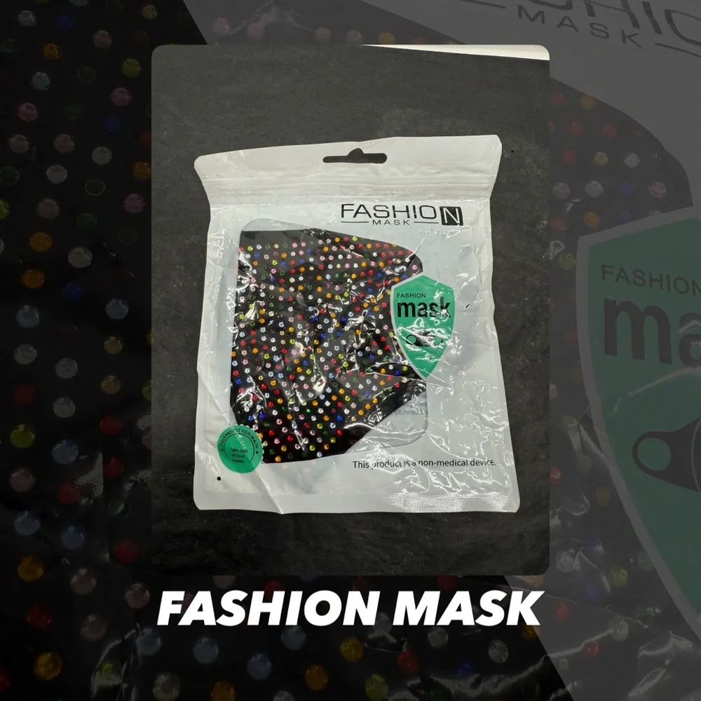 NWT Fashion Mask Jeweled Face Mask
